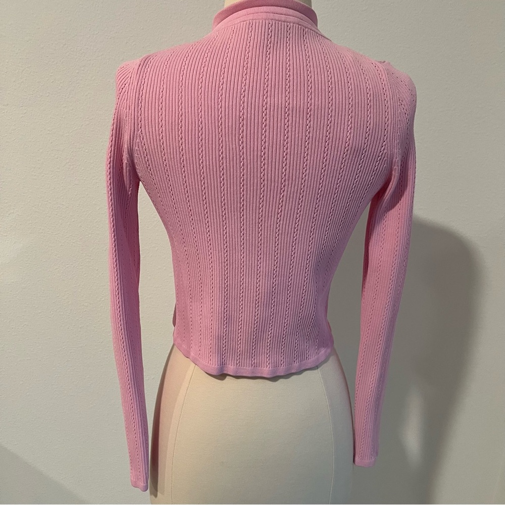Zara Pink Cardigan with Gold Buttons - Picture 3 of 13